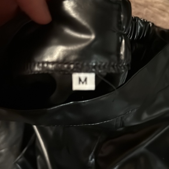 Black Faux Leather Skirt - Picture 10 of 10